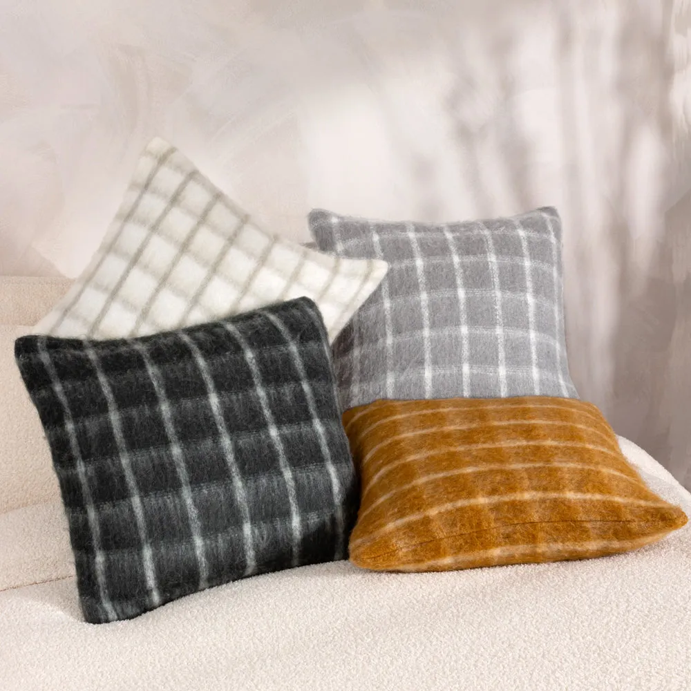 Yarrow Check Cushion Ginger