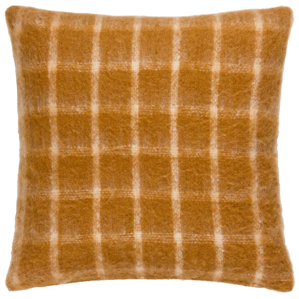 Yarrow Check Cushion Ginger